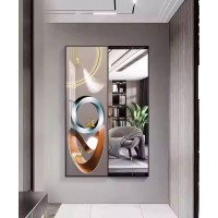 80*150 Cm Gorgeous Mirrior Art Painting Multi Color